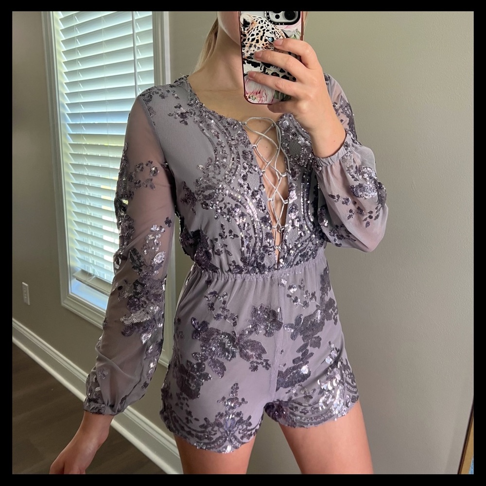 Banjul romper in purple. Size small.
